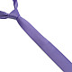 Сиреневый сатиновый галстук Gofin узкий однотонный FGS-21007
