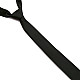 Черный сатиновый галстук Gofin узкий однотонный FGS-21012