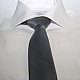 Графитовый сатиновый галстук Gofin узкий однотонный FGS-21013