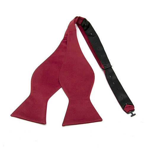 Краватка метелик самовяз бордовий однотонний GB-33-23