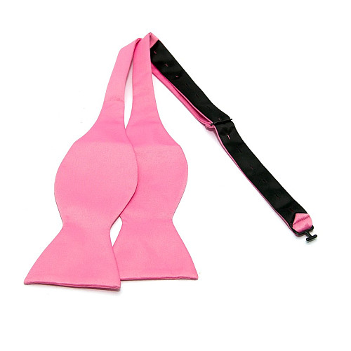 Галстук бабочка самовяз розовая однотонная GB-33-24