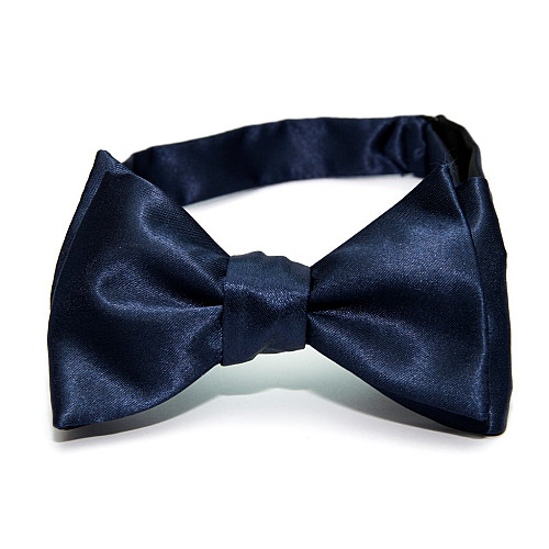 Краватка метелик самовяз темно-синій однотонний GB-33-26