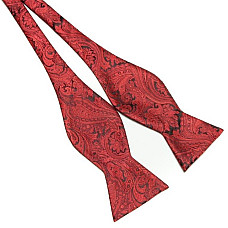 Галстук бабочка самовяз карасная пейсли GB-33-27