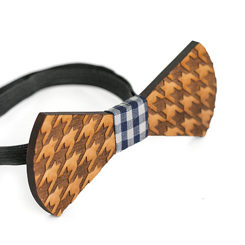 Деревянная галстук бабочка GBD-383