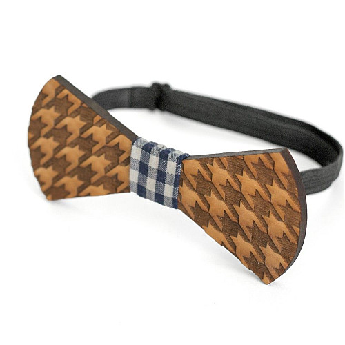 Деревянная галстук бабочка GBD-383