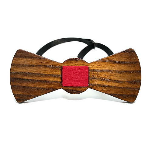 Деревянная бабочка классика темная GBD-430