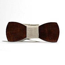 Деревянная галстук бабочка Gofin детская класическая темная GBDH-8055