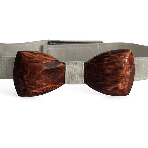 Деревянная галстук бабочка Gofin объемная GBDH-8313