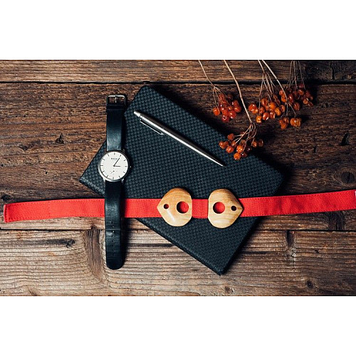 Деревянная объемная галстук бабочка Gofin купол с отворами GBDH-8019