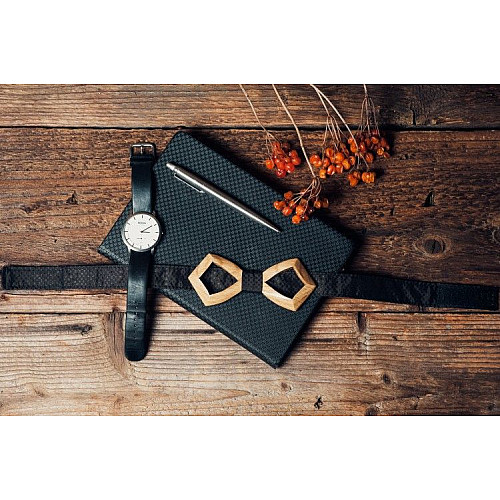 Деревянная галстук бабочка Gofin объемная с вырезом GBDH-8020