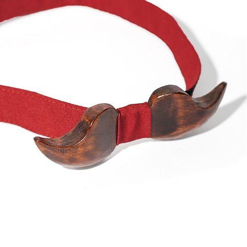 Деревянная галстук бабочка Gofin объемная усы GBDH-8035