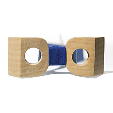 Деревянная галстук бабочка Gofin объемная с отворами GBDH-8036