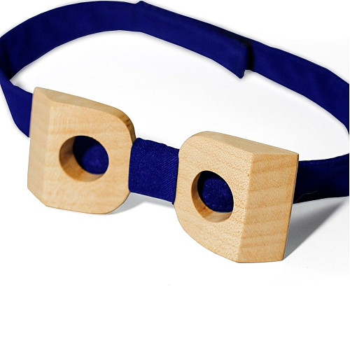 Деревянная галстук бабочка Gofin объемная с отворами GBDH-8036