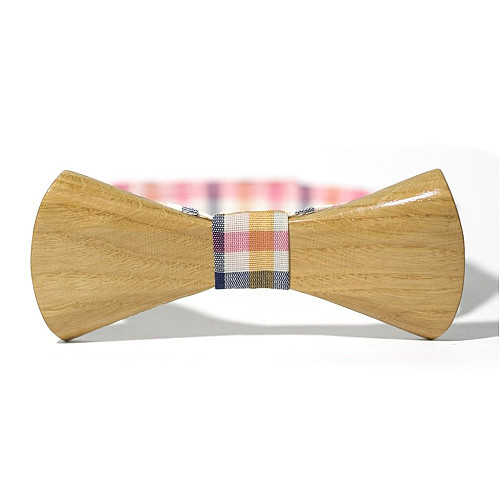 Деревянная галстук бабочка Gofin объемная GBDH-8044