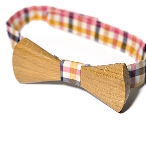 Деревянная галстук бабочка Gofin объемная GBDH-8044