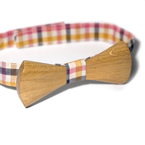 Деревянная галстук бабочка Gofin объемная GBDH-8044