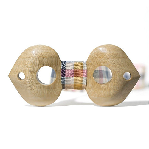 Деревянная галстук бабочка Gofin купол с отворами GBDH-8046