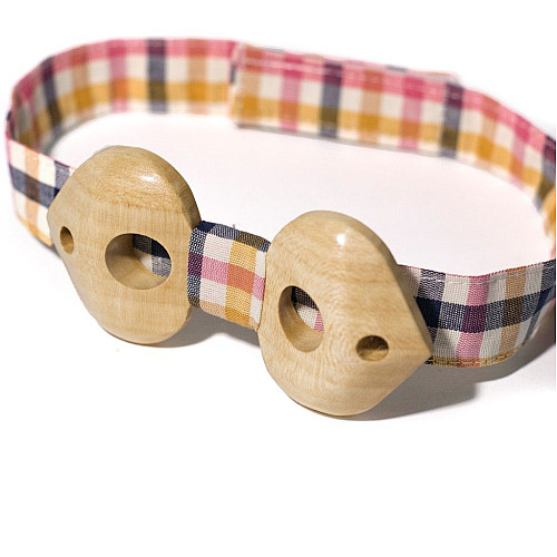 Деревянная галстук бабочка Gofin купол с отворами GBDH-8046