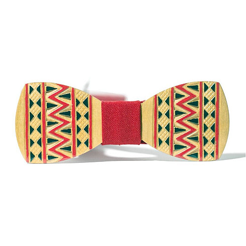 Деревянная галстук бабочка Gofin патриотическая GBDH-8048