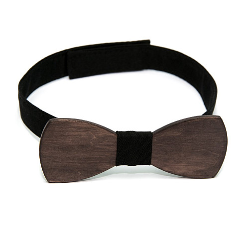 Дерев'яний краватка метелик Gofin матовий GBDH-8050