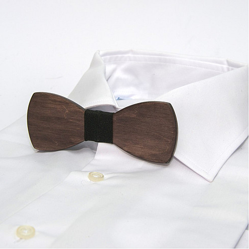Дерев'яний краватка метелик Gofin матовий GBDH-8050