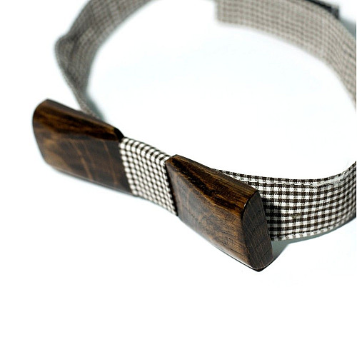 Деревянная бабочка Gofin прямоугольная GBDH-8051