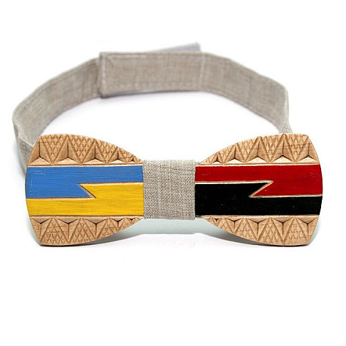 Деревянная галстук бабочка Gofin патриот GBDH-8065