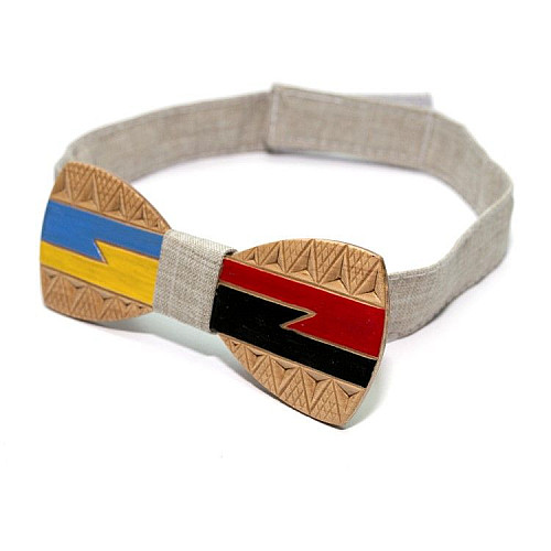 Деревянная галстук бабочка Gofin патриот GBDH-8065