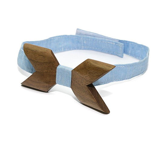 Деревянная галстук бабочка Gofin Х темная GBDH-8070