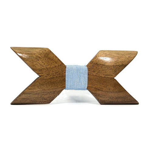 Деревянная галстук бабочка Gofin Х темная GBDH-8070