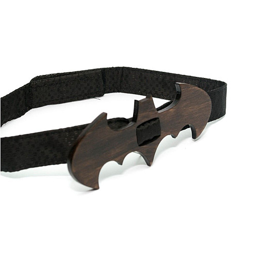 Деревянная галстук бабочка Gofin Бэтмен темный GBDH-8078