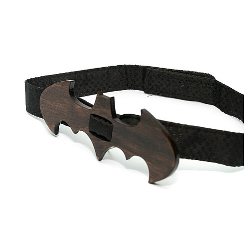 Деревянная галстук бабочка Gofin Бэтмен темный GBDH-8078