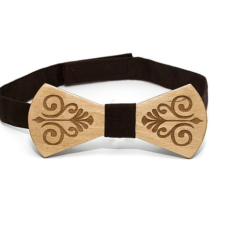 Деревянная бабочка Gofin  узором GBDH-8101