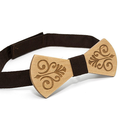 Деревянная бабочка Gofin  узором GBDH-8101