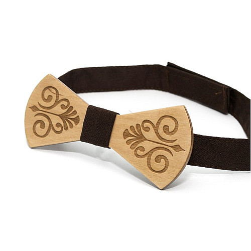 Деревянная бабочка Gofin  узором GBDH-8101