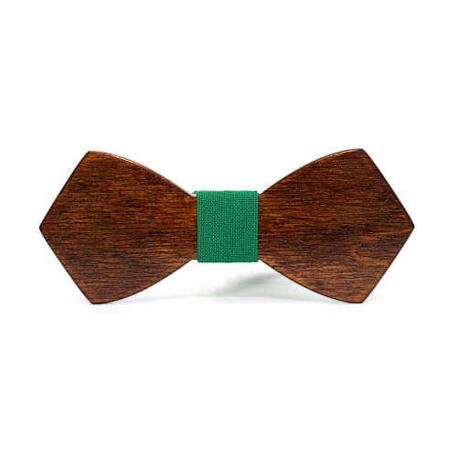 Деревянная галстук бабочка Gofin обычная темная GBDH-8105