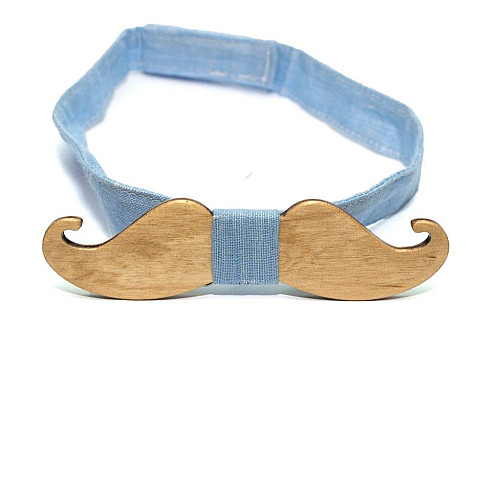 Деревянная галстук бабочка Gofin в виде Усов GBDH-8107