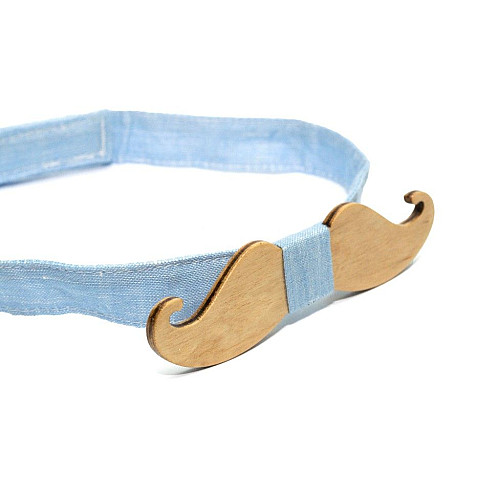 Деревянная галстук бабочка Gofin в виде Усов GBDH-8107