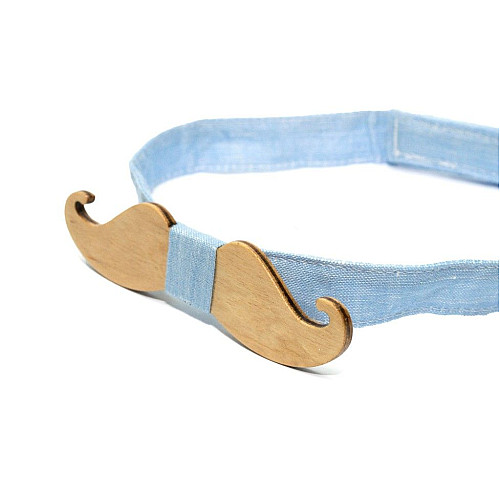 Деревянная галстук бабочка Gofin в виде Усов GBDH-8107