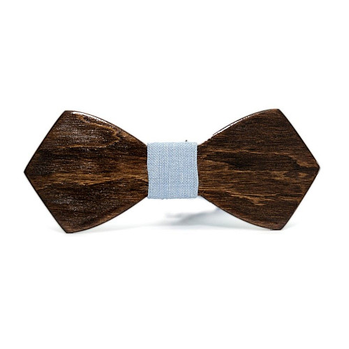 Деревянная галстук бабочка Gofin темная обычная GBDH-8109