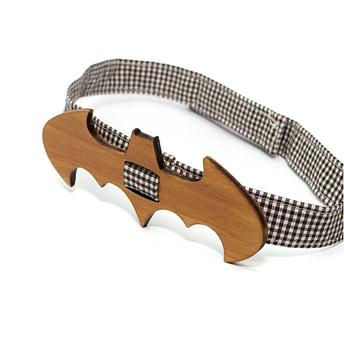 Дерев'яна краватка метелик Gofin в виді Бетмена GBDH-8114