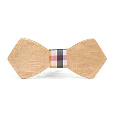 Дерев'яна краватка метелик Gofin плоска GBDH-8118