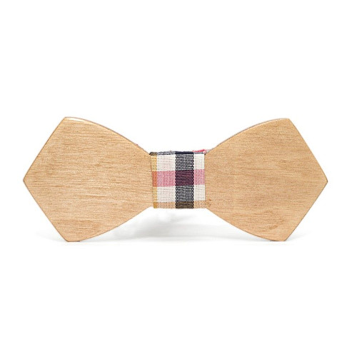 Деревянная галстук бабочка Gofin плоская GBDH-8118