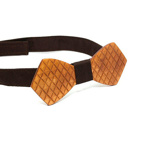 Деревянная бабочка Gofin с ромбиками GBDH-8121