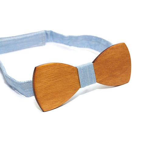 Дерев'яна краватка метелик Gofin з світлого дерева GBDH-8124