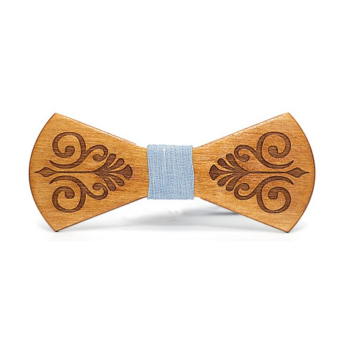 Деревянная галстук бабочка Gofin с гравировкой GBDH-8125