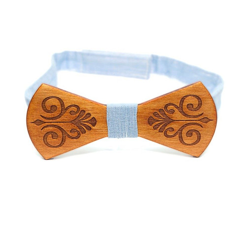 Деревянная галстук бабочка Gofin с гравировкой GBDH-8125