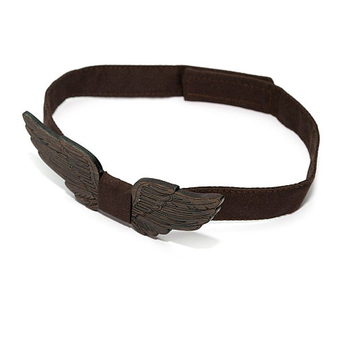 Деревянная бабочка Gofin крылья темная GBDH-8128