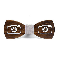 Дерев'яна краватка метелик Gofin фотоапарат темний GBDH-8133