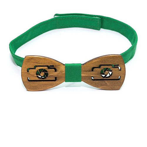 Темна дерев'яна краватка метелик Gofin фотоапарат GBDH-8134